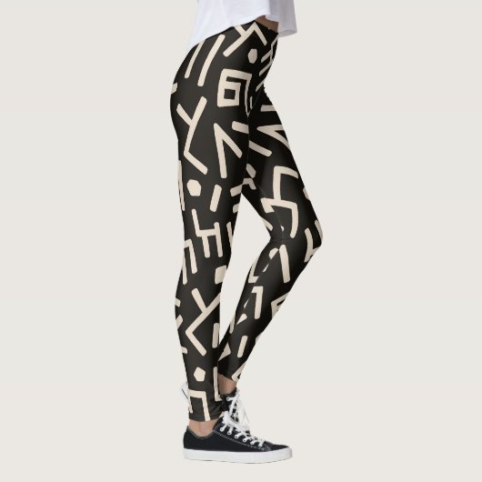 Afrikanisches Stilmuster Leggings (Rechts)