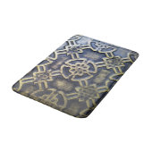 afrikanisches Stoffmuster Badematte (Schrägansicht)