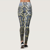 afrikanisches Stoffmuster Leggings (Rückseite)