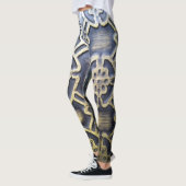 afrikanisches Stoffmuster Leggings (Links)