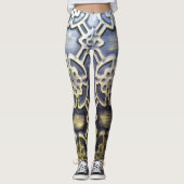 afrikanisches Stoffmuster Leggings (Vorderseite)