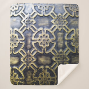 afrikanisches Stoffmuster Sherpadecke