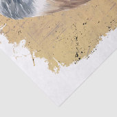 Afrikanisches Stonechat-Vogelgewebe Seidenpapier (Detail)
