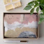 Afrikanisches Stonechat-Vogelgewebe Seidenpapier (Geschenk)