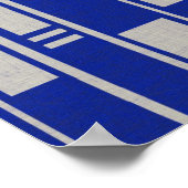 Afrikanisches Textil Inspiriert Abstrakt Poster (Ecke)