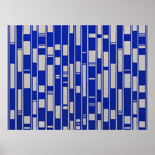 Afrikanisches Textil Inspiriert Abstrakt Poster (Vorne)