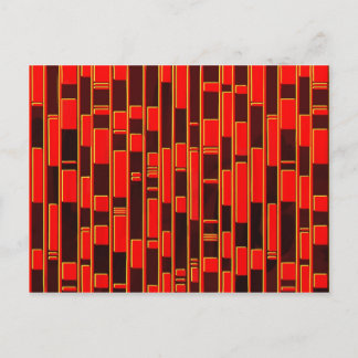 Afrikanisches Textil Inspiriert Abstrakt Postkarte