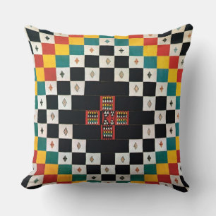 Afrikanisches Textildesign Kissen