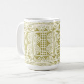 Afrikanisches Textildesign - Tasse (Vorderseite Links)