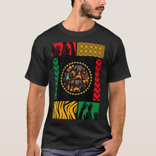 Afrikanisches Thema - T - Shirt (Vorderseite)