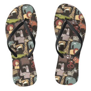 Afrikanisches Tier-Muster Badesandalen
