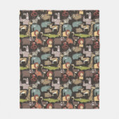 Afrikanisches Tier-Muster Fleecedecke (Vorderseite)