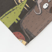 Afrikanisches Tier-Muster Fleecedecke (Ecke)