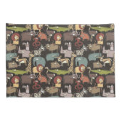 Afrikanisches Tier-Muster Kissenbezug (Rückseite-Rechts)