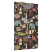 Afrikanisches Tier-Muster Klemmbrett (Rechts)