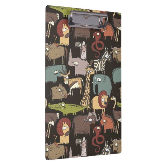 Afrikanisches Tier-Muster Klemmbrett (Rechts)
