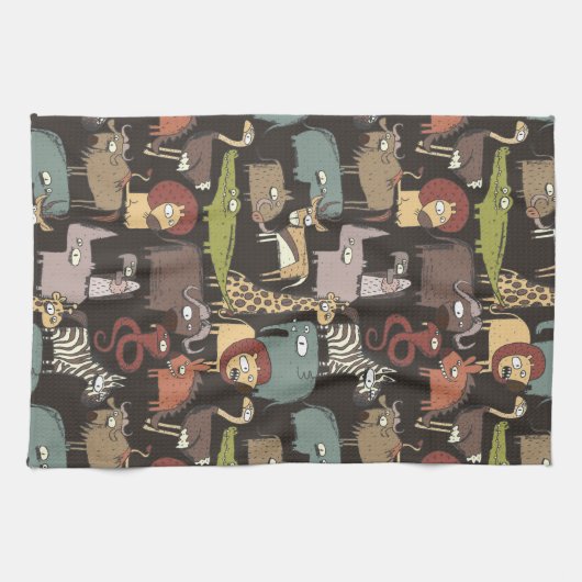 Afrikanisches Tier-Muster Küchentuch (Horizontal)