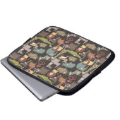 Afrikanisches Tier-Muster Laptopschutzhülle (Vorne Knopf)