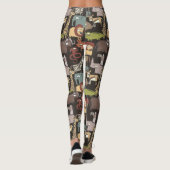 Afrikanisches Tier-Muster Leggings (Rückseite)