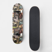 Afrikanisches Tier-Muster Skateboard (Vorderseite)