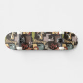 Afrikanisches Tier-Muster Skateboard (Horizontal)