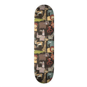 Afrikanisches Tier-Muster Skateboard