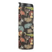 Afrikanisches Tier-Muster Thermosbecher (Nach rechts gedreht)