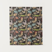 Afrikanisches Tier-Muster Wandteppich (Vorderseite)