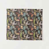 Afrikanisches Tier-Muster Wandteppich (Vorderseite (Horizontal))