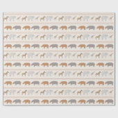 Afrikanisches Tiermodell 1 Geschenkpapier (Flach)