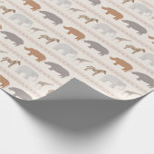 Afrikanisches Tiermodell 1 Geschenkpapier (Ecke)