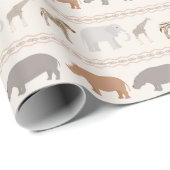 Afrikanisches Tiermodell 1 Geschenkpapier (Rolleneckpunkt)