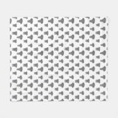 Afrikanisches Tiermodell mit Vorder- und Rückseite Fleecedecke (Vorderseite (Horizontal))