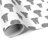 Afrikanisches Tiermodell mit Vorder- und Rückseite Geschenkpapier (Rolleneckpunkt)