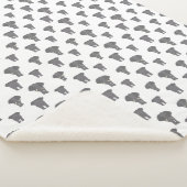 Afrikanisches Tiermodell mit Vorder- und Rückseite Sherpadecke (3/4)