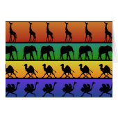 Afrikanisches Tiermuster (Vorderseite (Horizontal))