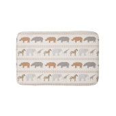 Afrikanisches Tiermuster 1 Badematte (Vorderseite)