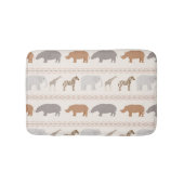 Afrikanisches Tiermuster 1 Badematte (Vorderseite)