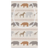 Afrikanisches Tiermuster 1 Kleine Geschenktüte (Rückseite)