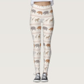 Afrikanisches Tiermuster 1 Leggings (Vorderseite)
