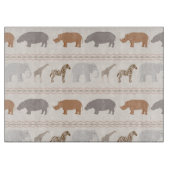 Afrikanisches Tiermuster 1 Schneidebrett (Vorderseite)