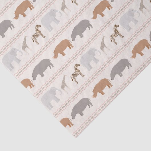 Afrikanisches Tiermuster 1 Seidenpapier (Ausschnitt)