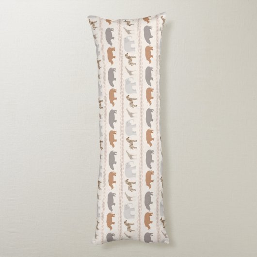 Afrikanisches Tiermuster 1 Seitenschläferkissen (Rückseite (Vertikal))