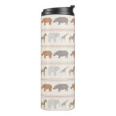 Afrikanisches Tiermuster 1 Thermosbecher (Nach links gedreht)