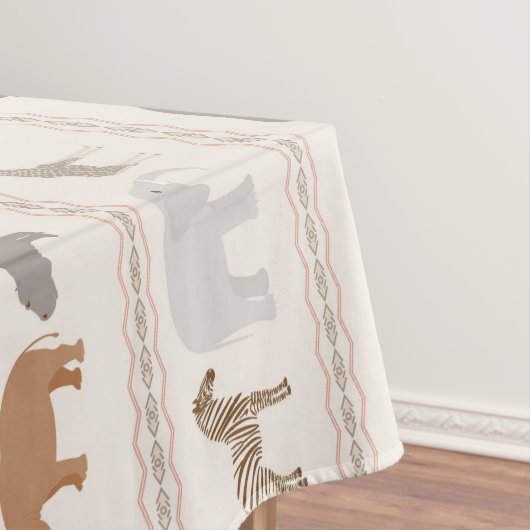 Afrikanisches Tiermuster 1 Tischdecke (Beispiel)