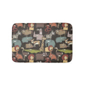 Afrikanisches Tiermuster Badematte (Vorderseite)