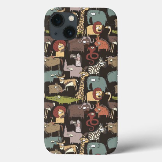 Afrikanisches Tiermuster Case-Mate iPhone Hülle (Rückseite)