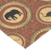 Afrikanisches Tiermuster Tischdecke (Schrägansicht)