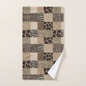 Afrikanisches Tierprint-Patchwork-Design-Handtüche Badhandtuch Set (Handtuch)