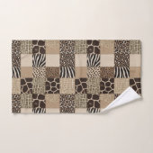 Afrikanisches Tierprint-Patchwork-Design-Handtüche Badhandtuch Set (Handtuch)